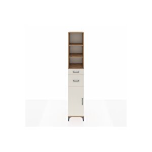 Hyperion Dolap 4 Raflı 2 Çekmeceli Tek Kapaklı 44x44x243 Çam-aytaşı