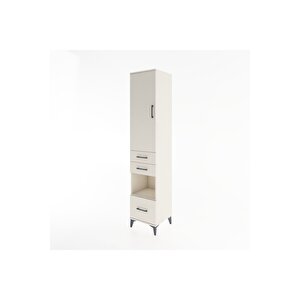 Hyperion Dolap 4 Raflı 3 Çekmeceli Tek Kapaklı 44x44x221 Aytaşı-aytaşı