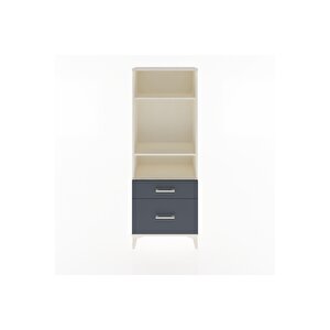 Arges Dolap 3 Raflı 2 Çekmeceli 60x30x163 Aytaşı-antrasit