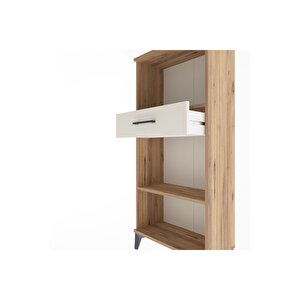 Arges Dolap 2 Raflı Tek Çekmeceli 60x30x134 Çam-aytaşı