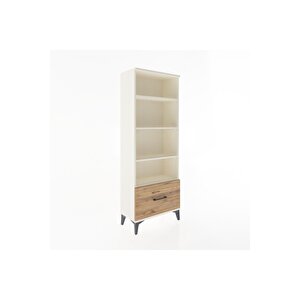 Arges Dolap 4 Raflı Tek Çekmeceli 60x30x163 Aytaşı-çam