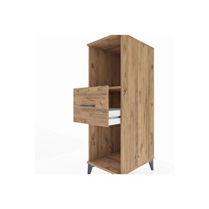 Kronos Dolap Tek Raflı Tek Çekmeceli 44x59x134 Çam-çam