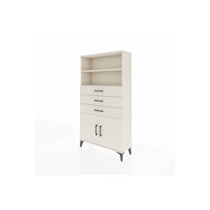 Arges Dolap 3 Raflı 3 Çekmeceli 2 Kapaklı 88x30x163 Aytaşı-aytaşı