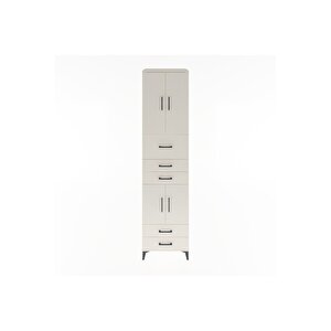 Hyperion Dolap 4 Raflı 5 Çekmeceli 4 Kapaklı 60x44x243 Aytaşı-aytaşı