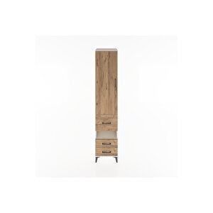 Hyperion Dolap 3 Raflı 3 Çekmeceli Tek Askılı 44x44x221 Aytaşı-çam
