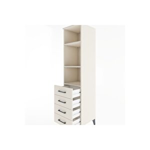 Hyperion Dolap 3 Raflı 4 Çekmeceli 44x44x182 Aytaşı-aytaşı