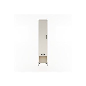 Hyperion Dolap 3 Raflı Tek Çekmeceli Tek Askılı 44x44x221 Aytaşı-aytaşı