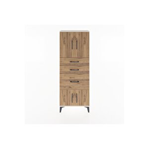 Arges Dolap 2 Raflı 3 Çekmeceli 4 Kapaklı 60x30x163 Aytaşı-çam