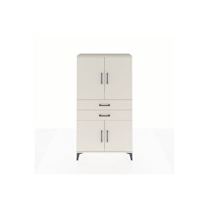 Arges Dolap 3 Raflı 2 Çekmeceli 4 Kapaklı 88x30x163 Aytaşı-aytaşı