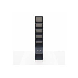 Hyperion Dolap 5 Raflı Tek Çekmeceli 44x44x243 Antrasit-antrasit