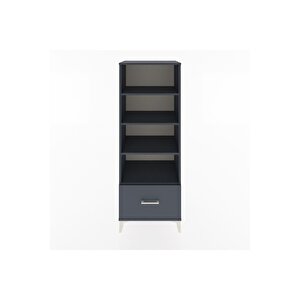 Hyperion Dolap 4 Raflı Tek Çekmeceli 60x44x163 Antrasit-antrasit
