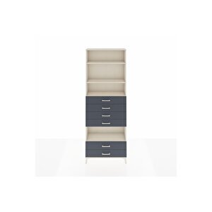 Arges Dolap 4 Raflı 6 Çekmeceli 88x30x243 Aytaşı-antrasit