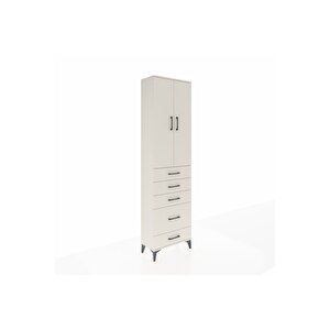 Arges Dolap 3 Raflı 5 Çekmeceli 2 Kapaklı 60x30x221 Aytaşı-aytaşı