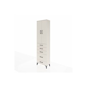 Arges Dolap 3 Raflı 5 Çekmeceli 2 Kapaklı 60x30x221 Aytaşı-aytaşı