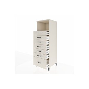 Kronos Dolap Tek Raflı 7 Çekmeceli 60x59x182 Aytaşı-aytaşı