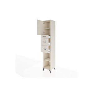 Hyperion Dolap 3 Raflı 3 Çekmeceli Tek Kapaklı 44x44x243 Aytaşı-aytaşı