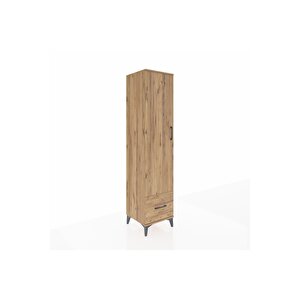 Hyperion Dolap 5 Raflı Tek Çekmeceli Tek Kapaklı 44x44x195 Çam-çam