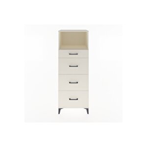 Hyperion Dolap Tek Raflı 4 Çekmeceli 60x44x163 Aytaşı-aytaşı