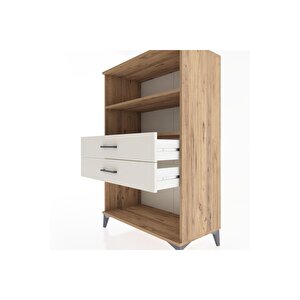 Hyperion Dolap 2 Raflı 2 Çekmeceli 88x44x134 Çam-aytaşı