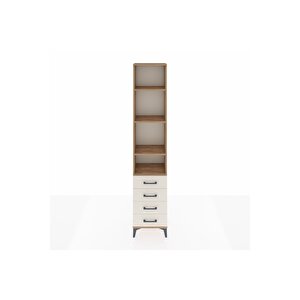 Arges Dolap 4 Raflı 4 Çekmeceli 44x30x221 Çam-aytaşı
