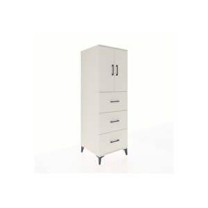 Kronos Dolap 2 Raflı 3 Çekmeceli 2 Kapaklı 60x59x182 Aytaşı-aytaşı