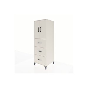 Kronos Dolap 2 Raflı 3 Çekmeceli 2 Kapaklı 60x59x182 Aytaşı-aytaşı