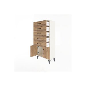 Arges Dolap 5 Raflı 2 Kapaklı 60x30x134 Aytaşı-çam