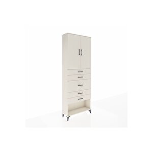 Arges Dolap 3 Raflı 5 Çekmeceli 2 Kapaklı 88x30x243 Aytaşı-aytaşı