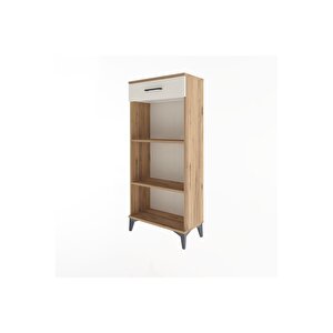 Arges Dolap 2 Raflı Tek Çekmeceli 60x30x134 Çam-aytaşı