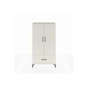 Arges Dolap 3 Raflı Tek Çekmeceli 2 Kapaklı 88x30x163 Aytaşı-aytaşı