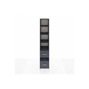 Hyperion Dolap 5 Raflı 2 Çekmeceli 44x44x243 Antrasit-antrasit