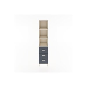 Hyperion Dolap 3 Raflı 3 Çekmeceli 44x44x221 Aytaşı-antrasit