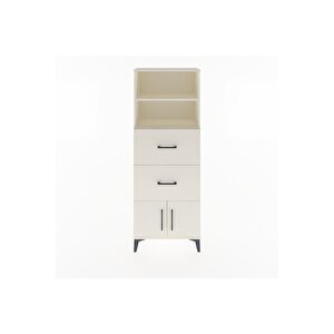 Arges Dolap 2 Raflı 2 Çekmeceli 2 Kapaklı 60x30x163 Aytaşı-aytaşı