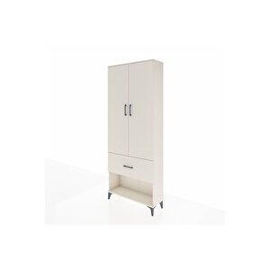 Arges Dolap 3 Raflı Tek Çekmeceli 2 Kapaklı 88x30x221 Aytaşı-aytaşı