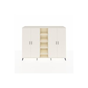 Hyperion Dolap 12 Raflı 4 Kapaklı 220x44x163 Aytaşı-aytaşı
