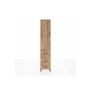 Arges Dolap 2 Raflı 3 Çekmeceli Tek Askılı 44x30x221 Çam-çam