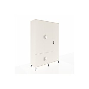 Hyperion Dolap 7 Raflı 5 Kapaklı Tek Askılı 132x44x195 Aytaşı-aytaşı/antrasit