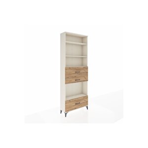 Arges Dolap 4 Raflı 3 Çekmeceli 88x30x243 Aytaşı-çam