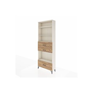 Arges Dolap 4 Raflı 3 Çekmeceli 88x30x243 Aytaşı-çam