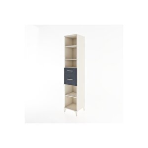 Hyperion Dolap 4 Raflı 2 Çekmeceli 44x44x221 Aytaşı-antrasit