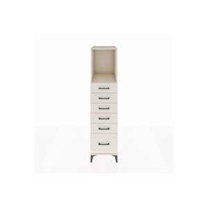 Kronos Dolap Tek Raflı 6 Çekmeceli 44x59x182 Aytaşı-aytaşı