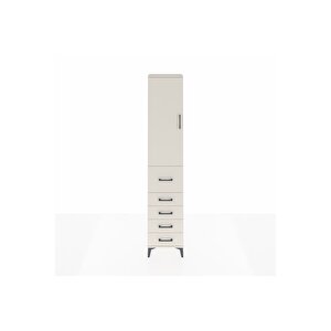 Arges Dolap 2 Raflı 5 Çekmeceli Tek Askılı 44x30x221 Aytaşı-aytaşı