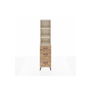 Hyperion Dolap 3 Raflı 3 Çekmeceli Tek Kapaklı 44x44x195 Aytaşı-çam