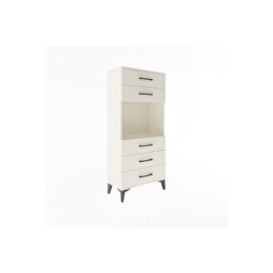 Arges Dolap Tek Raflı 5 Çekmeceli 60x30x134 Aytaşı-aytaşı