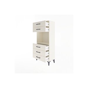 Arges Dolap Tek Raflı 5 Çekmeceli 60x30x134 Aytaşı-aytaşı