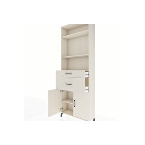 Arges Dolap 4 Raflı 2 Çekmeceli 2 Kapaklı 88x30x243 Aytaşı-aytaşı