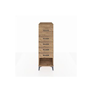 Kronos Dolap 5 Çekmeceli 44x59x134 Çam-çam