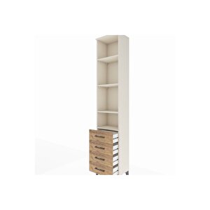 Arges Dolap 4 Raflı 4 Çekmeceli 44x30x221 Aytaşı-çam