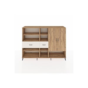 Hyperion Dolap 10 Raflı 2 Çekmeceli 2 Kapaklı 220x44x163 Çam-çam/aytaşı
