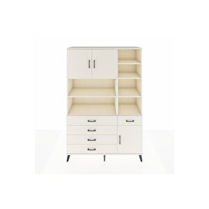 Hyperion Gardrop 9 Raflı 5 Çekmeceli 3 Kapaklı 132x44x195 Aytaşı-aytaşı